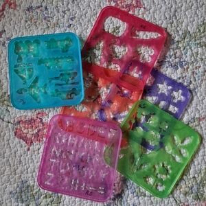 Tupperware 7 Piece Stencil Set for Kids
